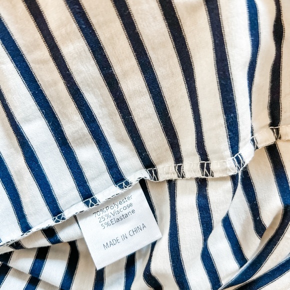 NWOT MEROKEETY Striped Midi Dress, Size Small - Picture 7 of 7